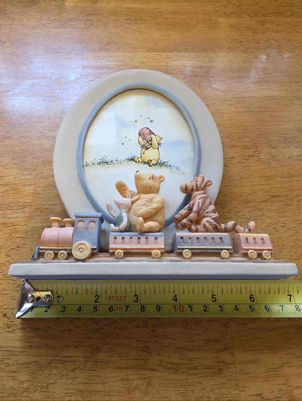 Disney Charpente Vtg Classic Winnie The Pooh & Friends On Train Picture Frame - Picture 9 of 9